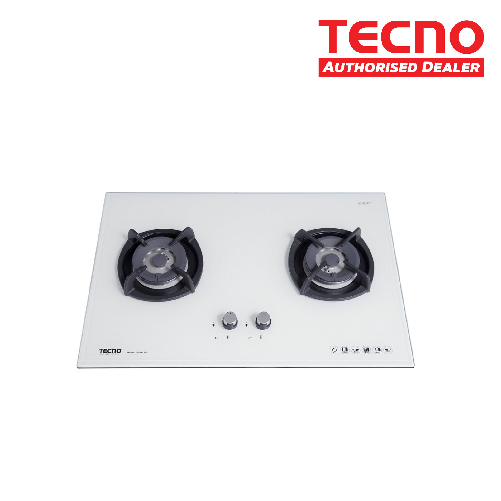glass top stove black