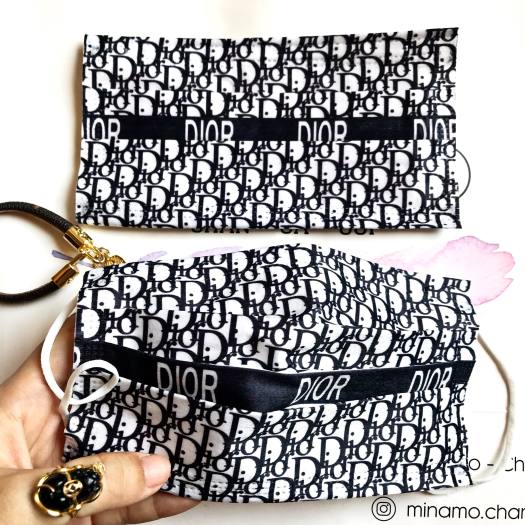 Khẩu Trang LV Kháng Khuẩn Set 10 chiếc  Hoạ Tiết Sang Chảnh 3 Màu Nâu/Đen/Trắng Chống ước dễ thở