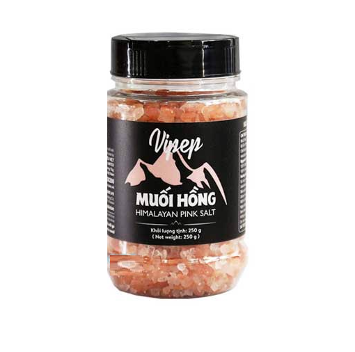 Muối hồng Himalayan pink salt hiệu Vipep 250g