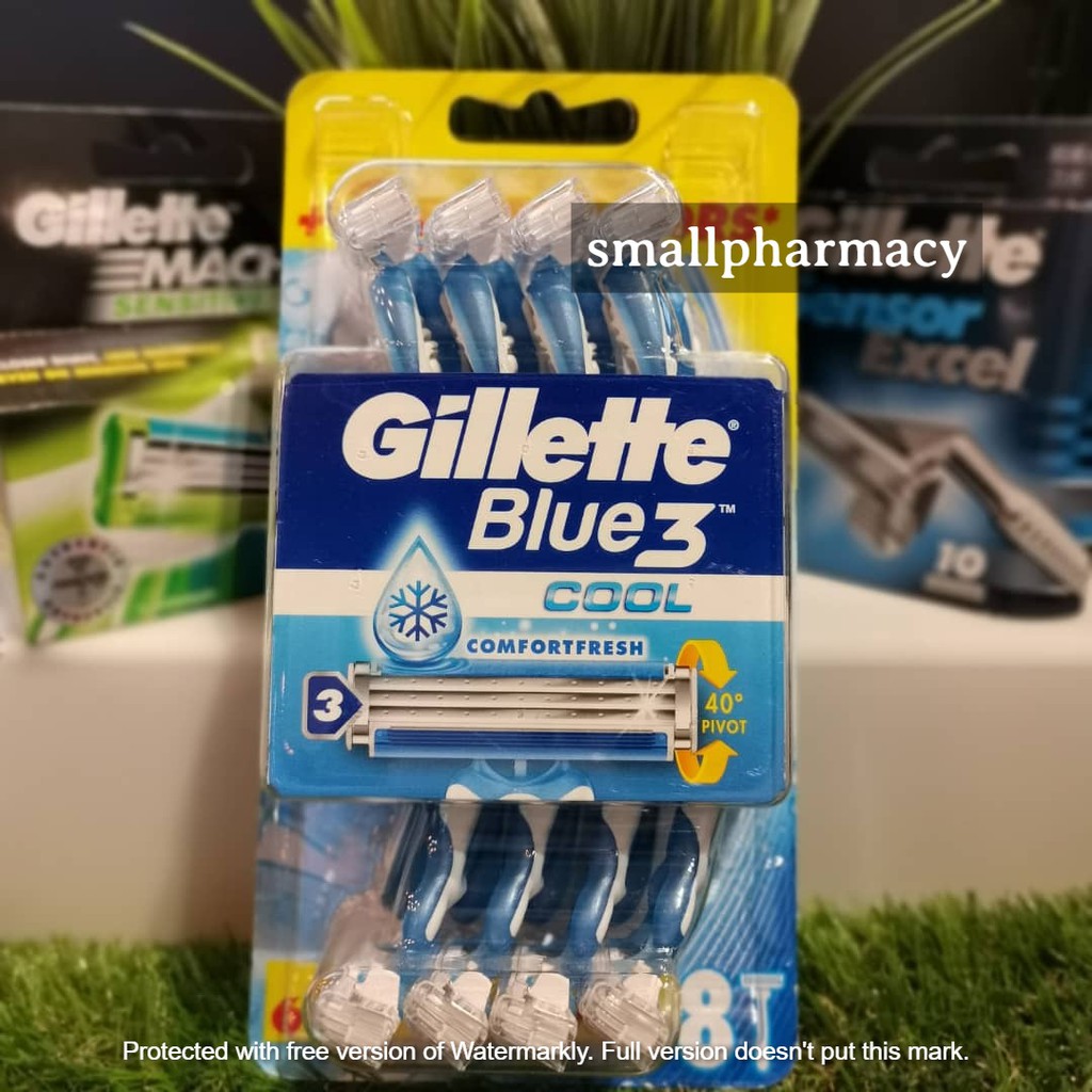 gillette blue 3 cool