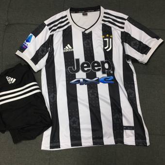 Bộ quần áo đá banh CLB Juventus Sọc Trắng Đen 2022