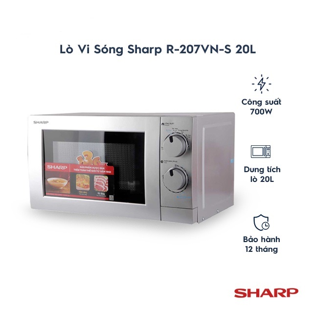LÒ VI SÓNG SHARP R 207VN-SL