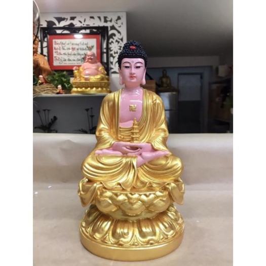 Bán chạy Tôn Tượng Dược Sư Lưu Ly Quang Vương Phật Cao 30cm chất liệu nhựa Composite