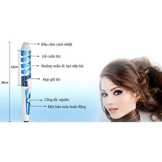 Máy làm tóc uốn tóc xoắn ốc tự động Nova máy nóng nhanh dễ dàng sử dụng khi đi tiệc - Dụng cụ tạo kiểu tóc chuyên nghiệp, MÁY UỐN TÓC, MÁY LÀM XOĂN ỐC, Máy uốn tóc xoắn ốc