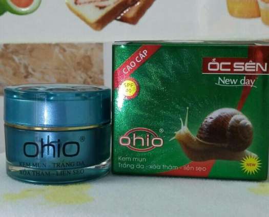 Kem Mụn - Xóa thâm - Liền Sẹo Ốc Sên OHIO New Day (18g)