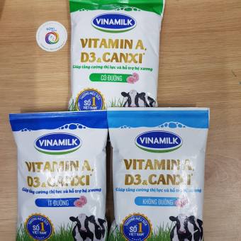 Sữa tiệt trùng Vinamilk bịch 220ml