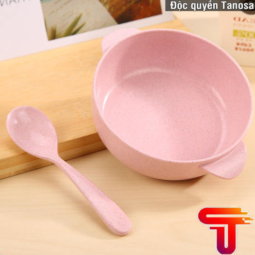 BỘ BÁT THÌA LÚA MẠCH CHO BÉ TẬP ĂN DẶM XINH XẮN TANASA