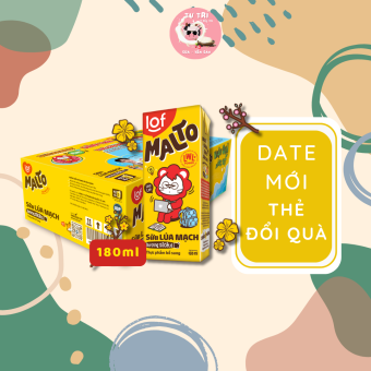 Sữa Malto Socola Lúa Mạch 180ml thùng 48 hộp ( Sữa LOF MALTO ) Date luôn mới.