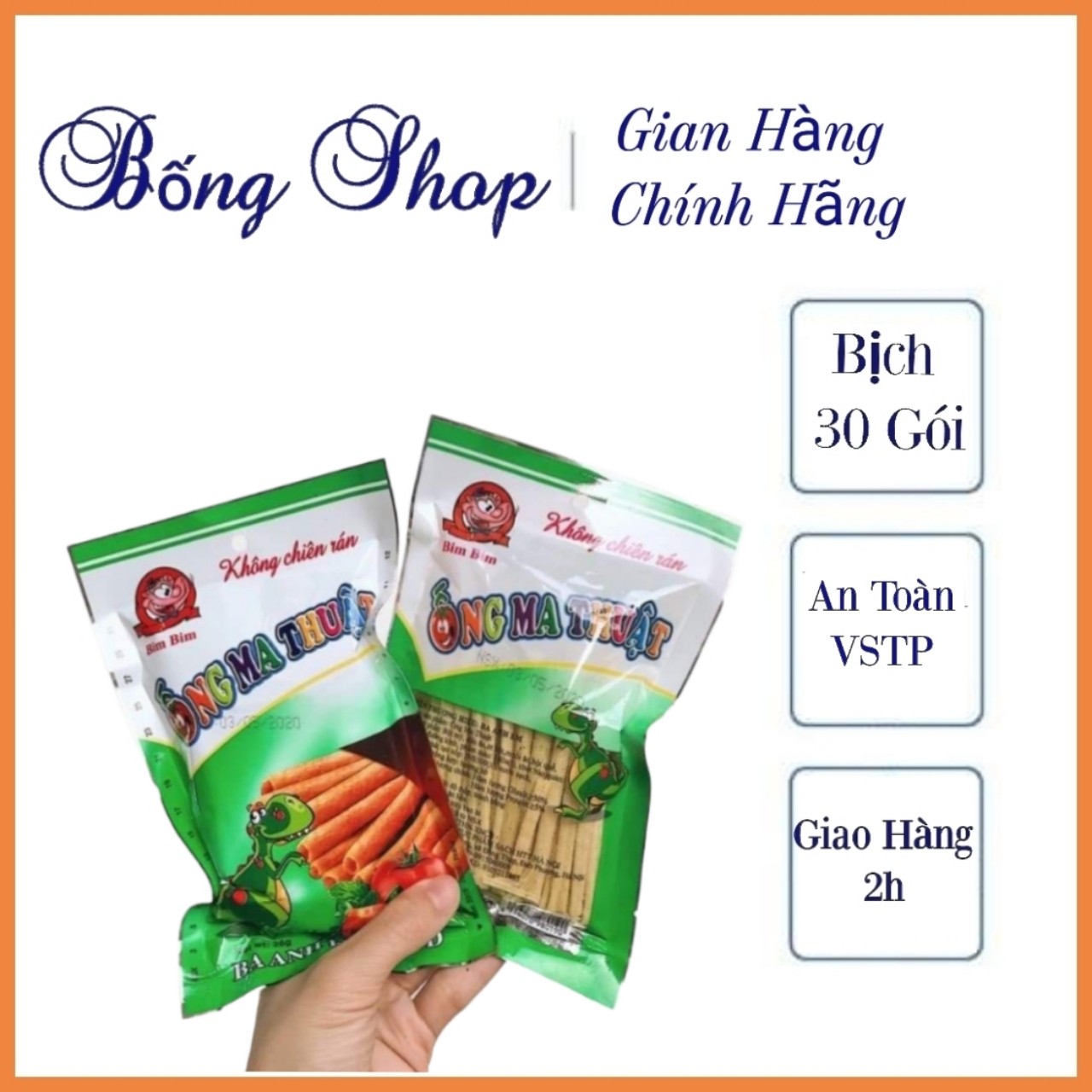 30 gói snack ống ma thuật ba anh em food