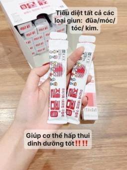 Thuốc tẩy giun Hàn Quốc Zelcom cho bé 2 tuổi trở lên hộp 2 gói x 15ml