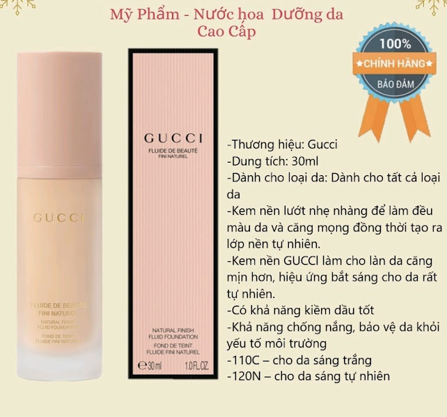 Kem nền che khuyết điểm gucci 30ml