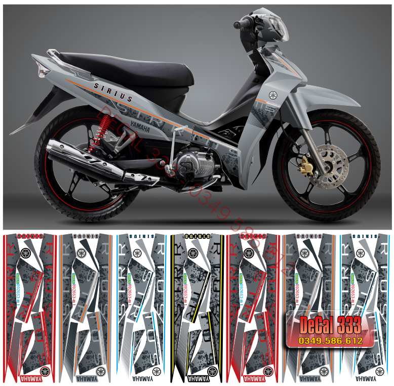 Tem rời sirius 110 & 50 mẫu zin 2022 892653