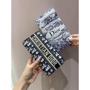 Ví cầm tay Dior dài cao cấp sz20 chất vải cadivan - THE BEST CHOICE