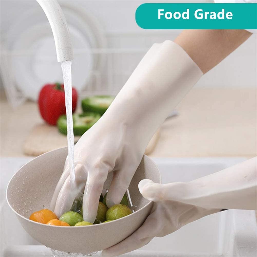 Waterproof Food Grade Rubber Latex Gloves for Dish Washing, Kitchen ...