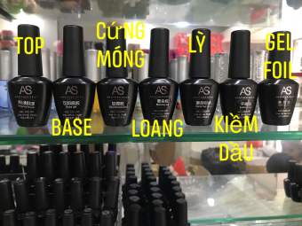 Base - Top - Loang - Lỳ - Cứng Móng - Kiềm Dầu - Gel Foil - Phá Gel (chuẩn hãng AS)