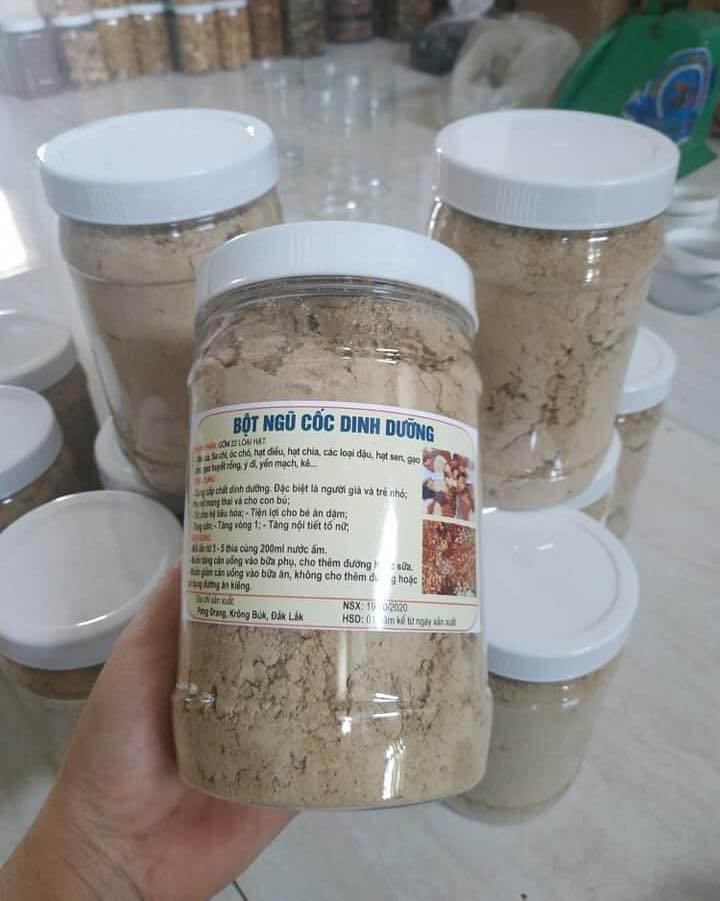 Bột ngũ cốc 22 loại hạt đắk lắk