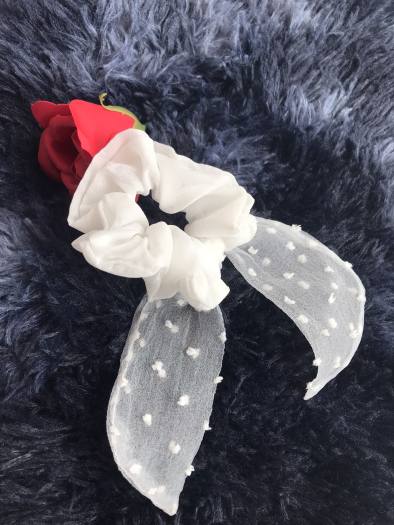 Dây Buộc Tóc Scunchies Vải Voan Phong Cách Hàn Quốc