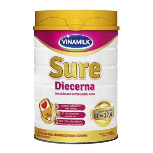 SỮA BỘT CHO NGƯỜI TIỂU ĐƯỜNG VINAMILK SURE DIECERNA 900G
