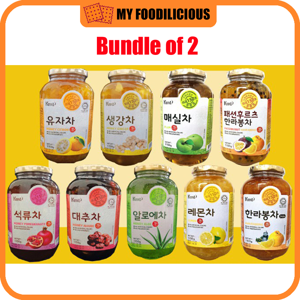 Korea Hansung Tea Lemon Passion Fruit Hanrabong honey Citron Ginger Jujube  Pomegranate Aloe Vera Fruit Tea 韩国果汁茶 1.15kg | Lazada Singapore