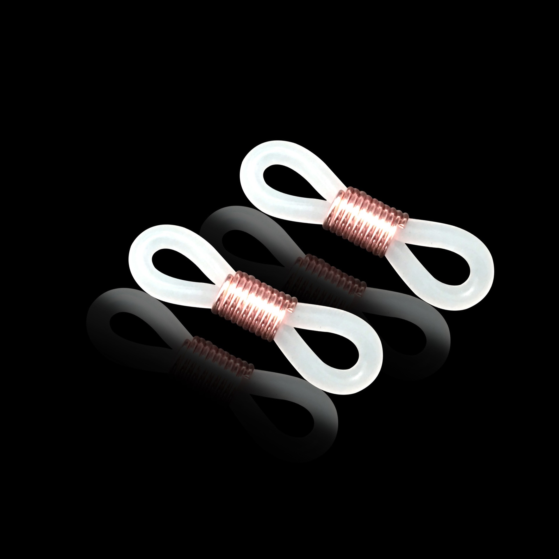 [Không kèm dây đeo] Phụ kiện đeo kính , cặp vòng silicone , có lò xo điều chỉnh chống trượt cho mắt kính của bạn mã B6027