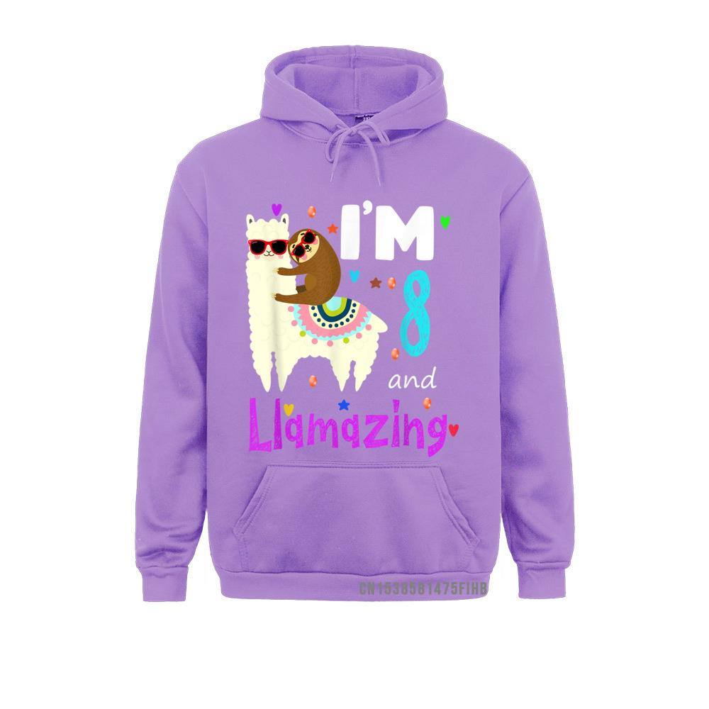 Slim Fit Long Sleeve Hoodies Summer/Autumn  Mens Sweatshirts High Street Clothes Fashionable 18941 purple
