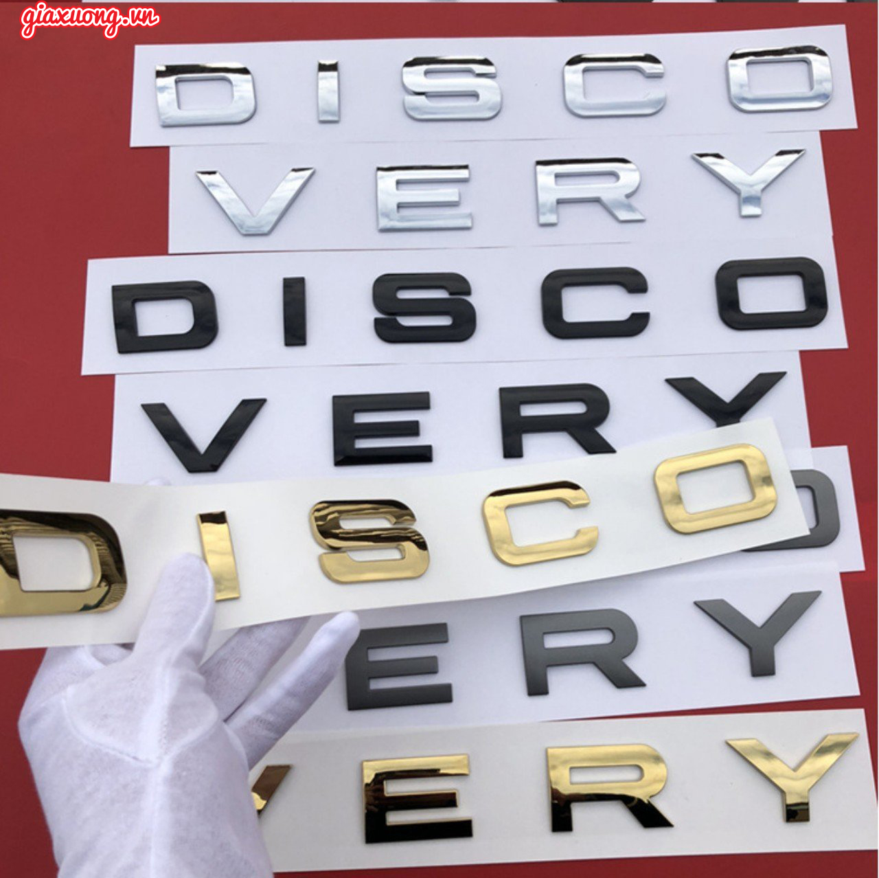 Tem discovery, decal chữ discovery, DISCOVERY, tem dán ô tô, 3 màu, Tem discovery, Decal chữ discovery, Sẵn kho sỉ giá xưởng, VIDEO, giaxuong
