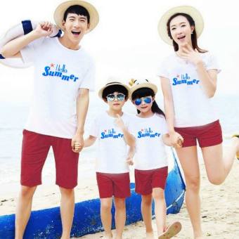 sét bộ đi biển áo quần nam nữ nhóm gia đình bé trai bé gái teambuding 2/3/4/5 người   [giá 1 bộ áo và quần]