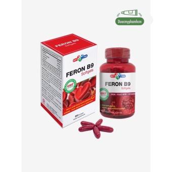 Viên bổ sung sắt Feron B9 Mediphar Usa Lọ 200 viên nang mềm (Bổ sung sắt và các vitamin tạo máu)