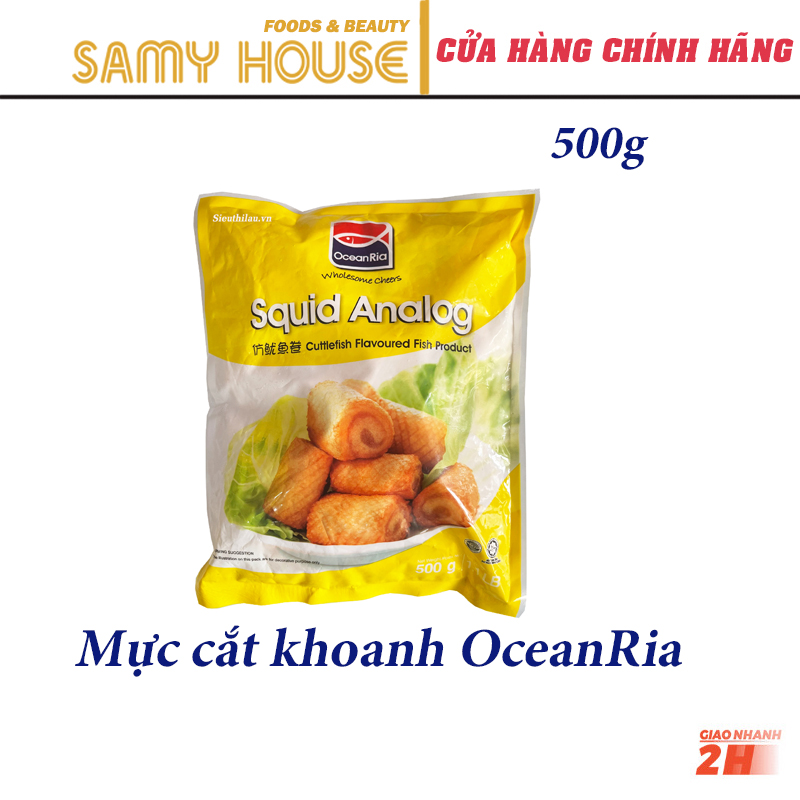[Samy Food] [HCM SHIP 2H] Mực Cắt Khoanh OceanRia Malaysia 500g