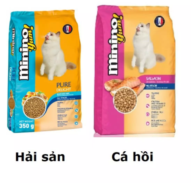 Thức ăn hạt cho mèo Minino Yum 350g
