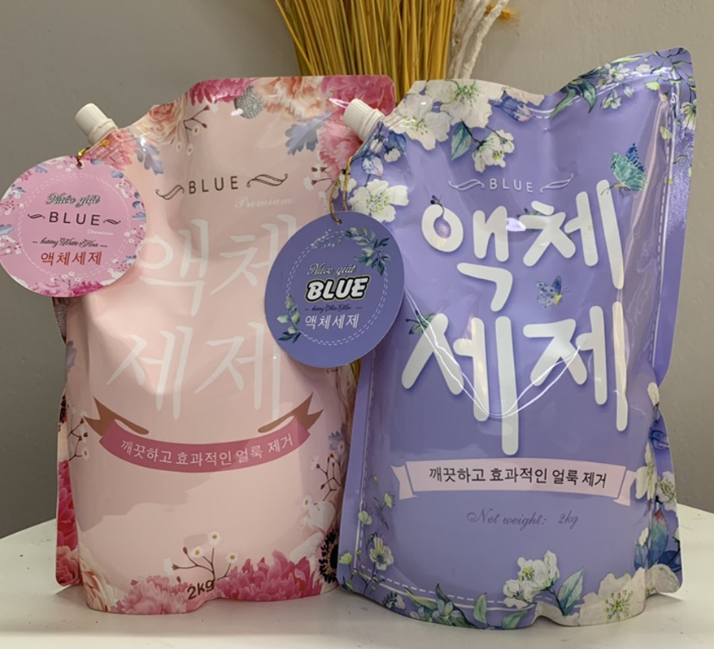 Nước giặt blue hàn quốc 2000ml, hương nước hoa, hương thảo mộc, lựa chọn tuyệt vời cho gia đình bạn