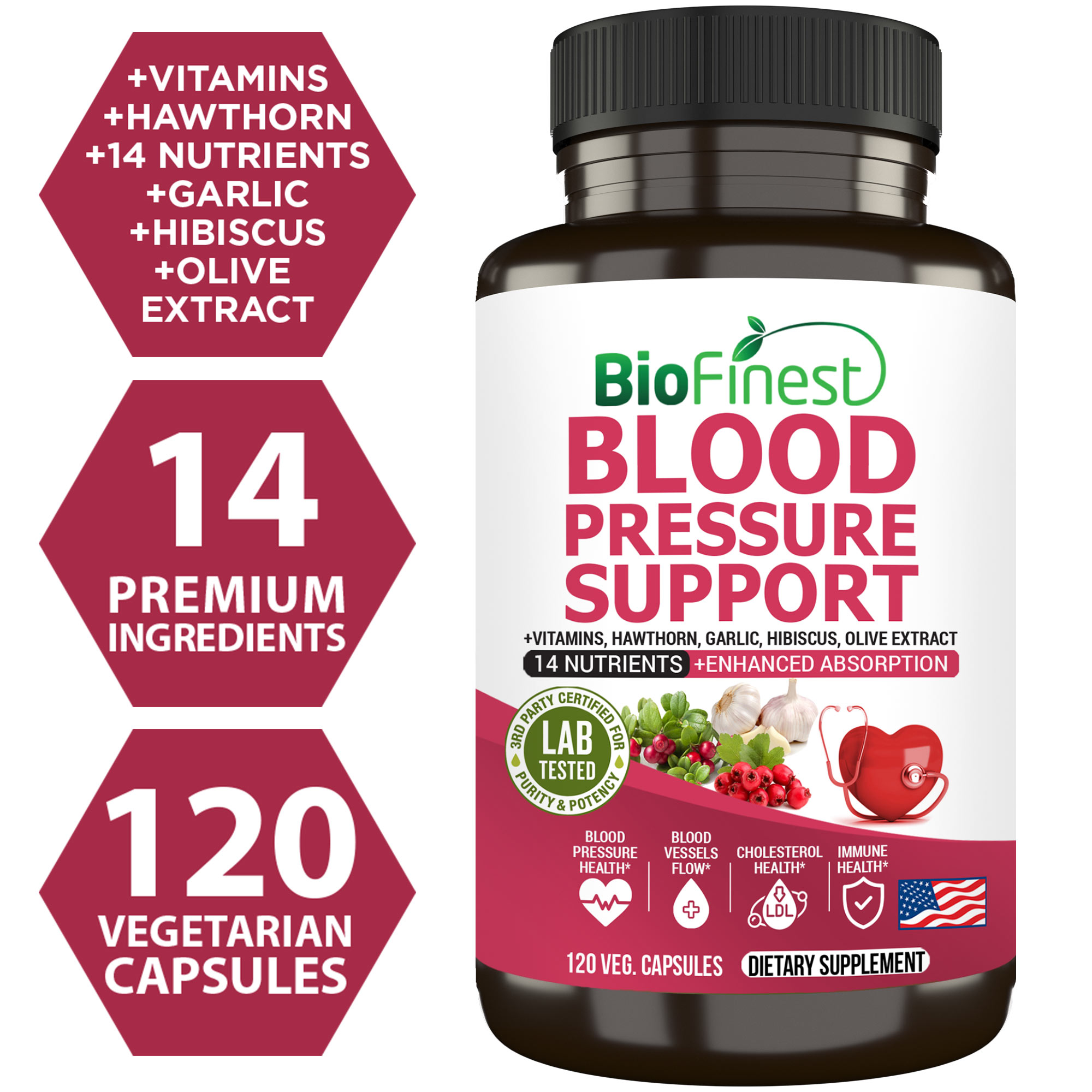 Bcuelov Blood Vessel Cleanse - Nattokinase Capsules For Heart & Circulatory Health