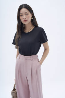 Áo Thun Nữ MONO TALK form basic tay ngắn nhiều màu T60001FT