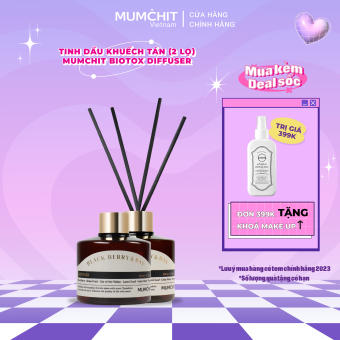 Tinh Dầu Khuếch Tán (2 Lọ x 200ml) MUMCHIT Biotox Diffuser 400ml (Chai Nhựa)
