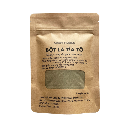 Combo Bột Tía Tô SAMY HOUSE đắp mặt nạ