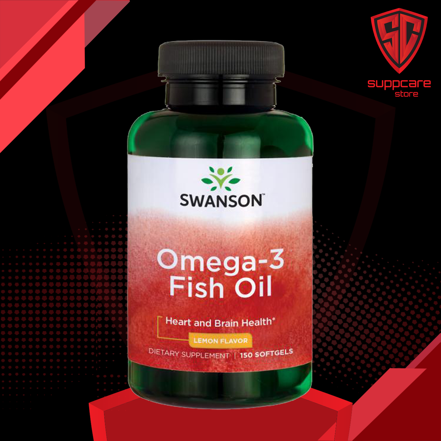 SWANSON PREMIUM OMEGA 3 - Dầu Cá Vị Chanh Giúp Sáng Mắt 150 viên - Chính Hãng Tại Suppcare Store
