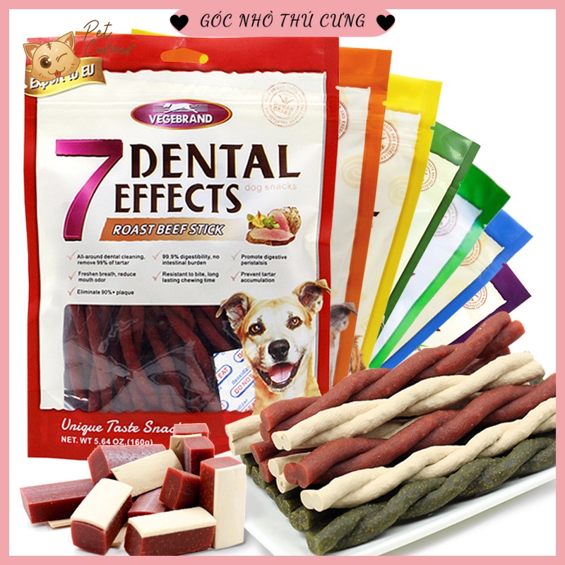 Xương gặm sạch răng thơm miệng cho chó 7 Dental Effects
