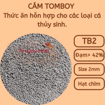 Cám TOMBOY TB2 - Thức ăn hỗn hợp biến cá bột, tép bột thành cá bự, tép bự (hàng chiết) | Hingaostore.