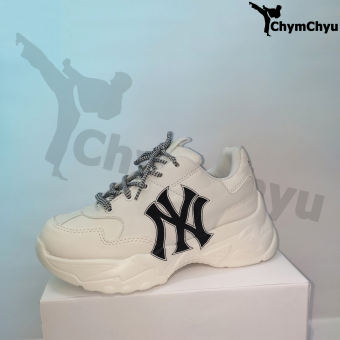 Giày Thể Thao MLB NY Cao Cấp Nam, Nữ - Giày Thể Thao Màu Trắng
