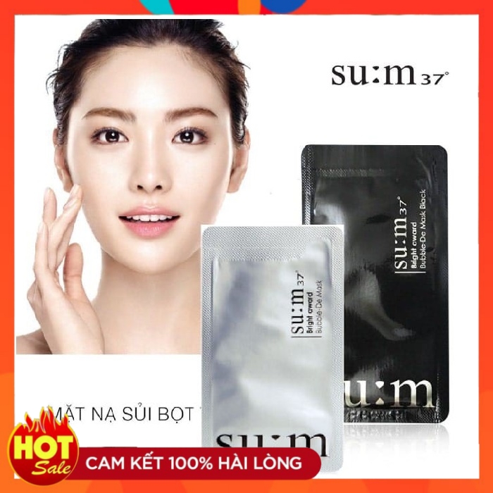 Mặt nạ sủi bọt thải độc sum 37 - trắng da - thải độc - giảm mụn tẩy da chết