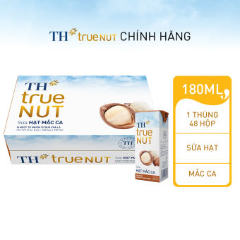 Thùng 48 hộp sữa hạt mắc ca TH True Nut 180ml (180ml x 48)
