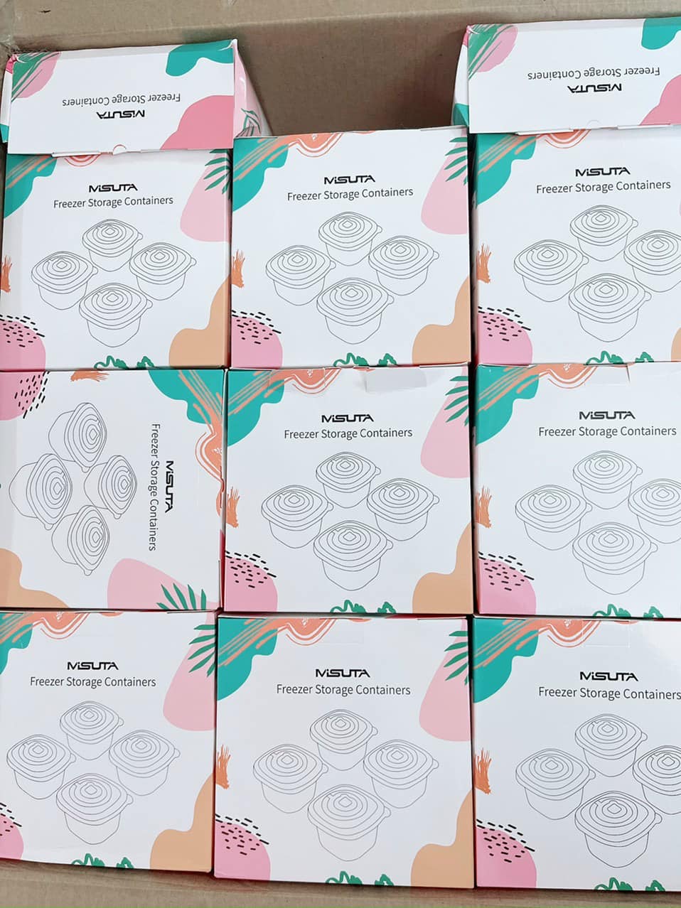 Set 4 hộp trữ đông misuta trữ đồ ăn dặm cho bé