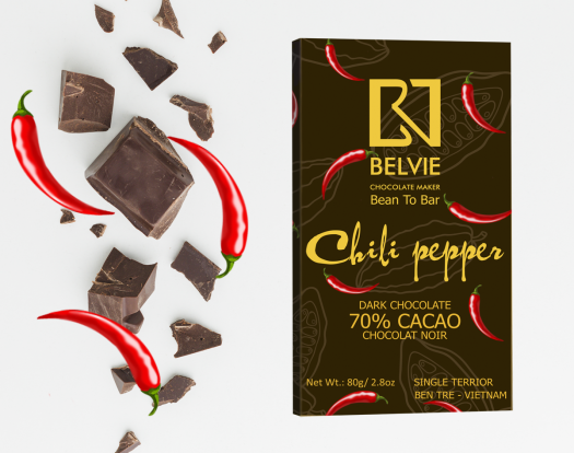 Socola đen vị ớt