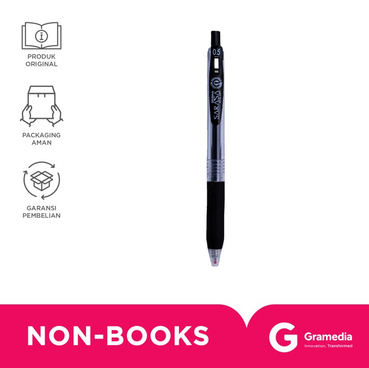Pulpen Zebra Sarasa Clip 0.5 Black