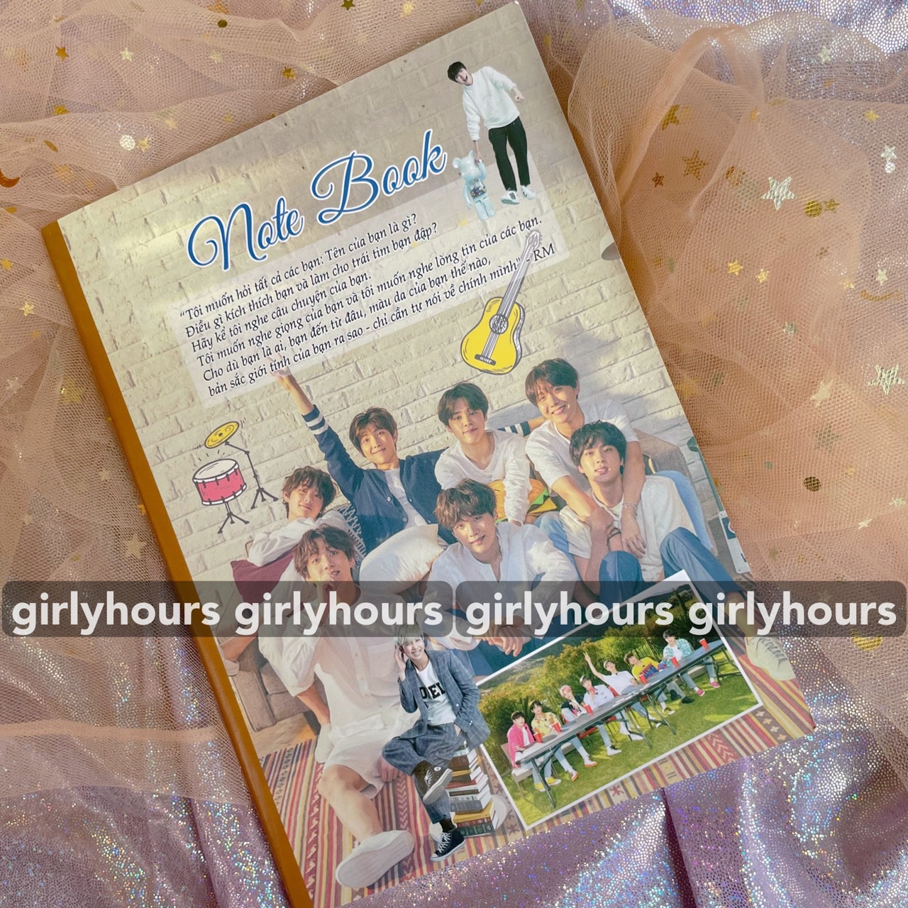 [HCM]Sổ tay Notebook BTS giấy in màu từng trang