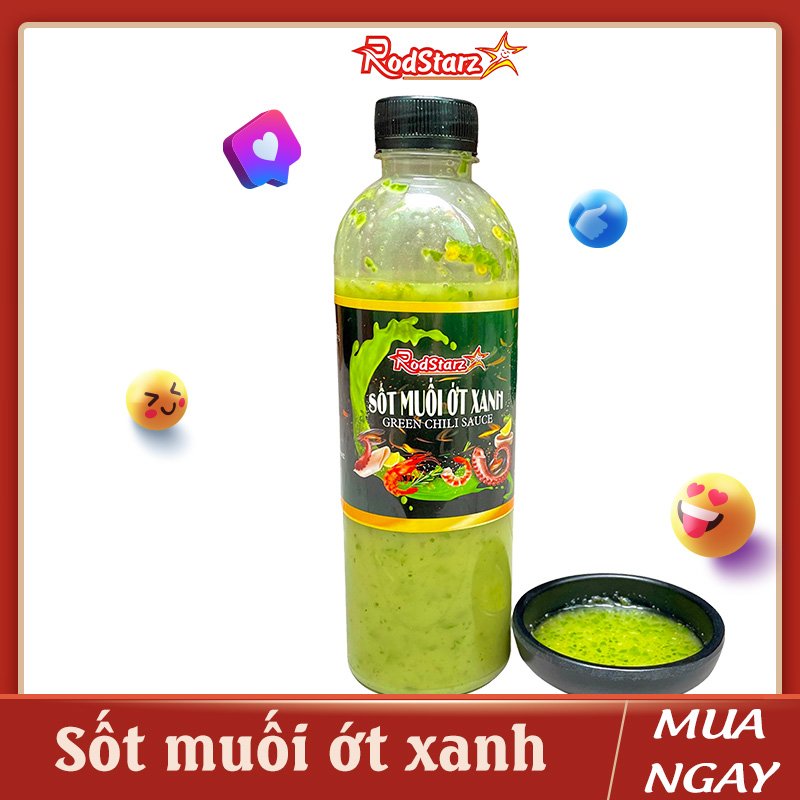 Nước chấm muối ớt XANH Rodstarz, tương chấm thịt nướng, hải sản, nước chấm lẩu, ớt hiểm cay