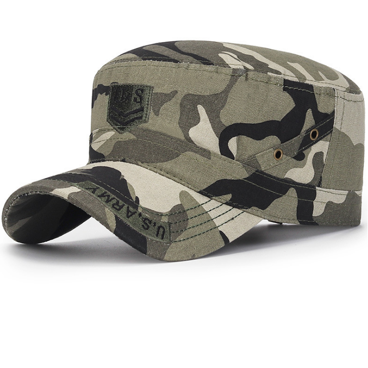 Mũ lưỡi trai US chóp vuông phong cách lính mạnh mẽ - Nón Nam lưỡi trai