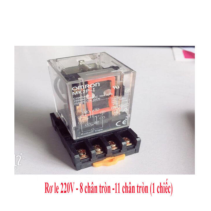 Rơ le 220v - 8 chân tròn -11 chân tròn