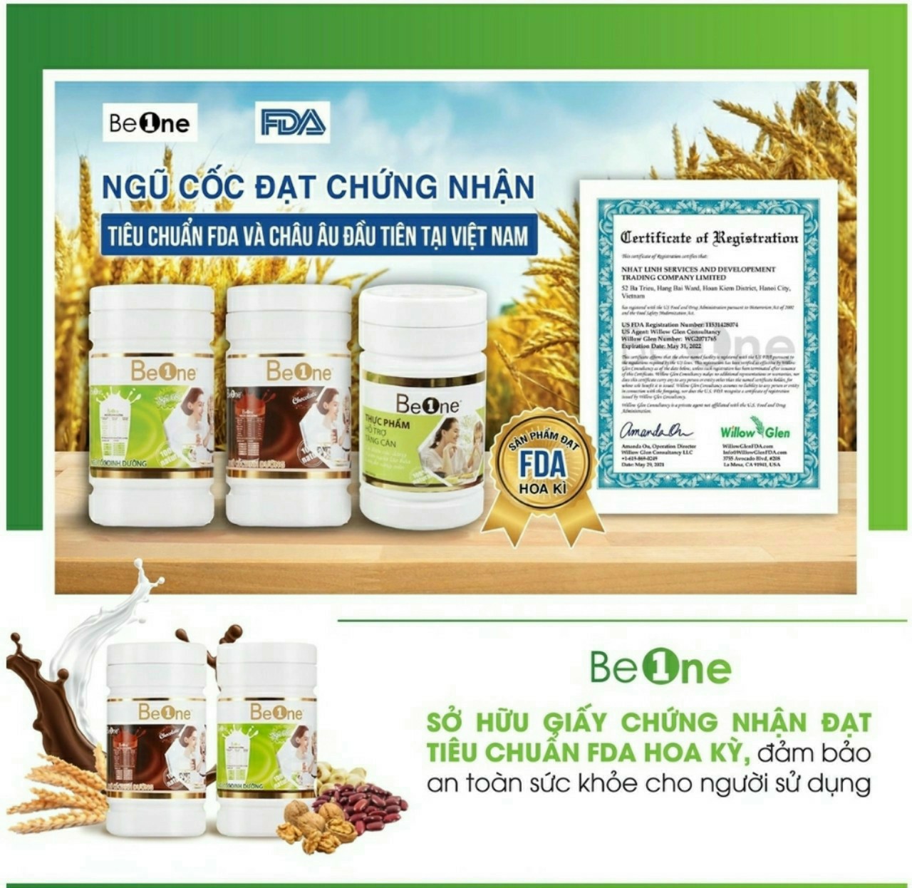 Ngũ cốc BeOne (DATE MỚI 2026) 500G CHÍNH HÃNG