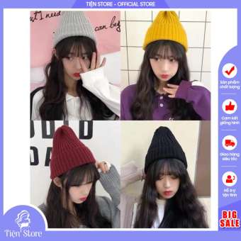 Mũ Len Gân Vintage Phong Cách Hàn Quốc